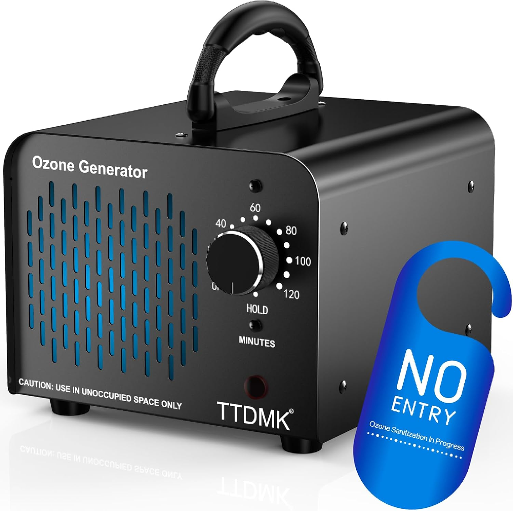 Ozone Generator 30,000mg/h, Commercial Ozone Machine, High Capacity Ozone Machine Odor Removal, Home Ozone Generator for Car, Pet, Smoke, Home, etc (Black)